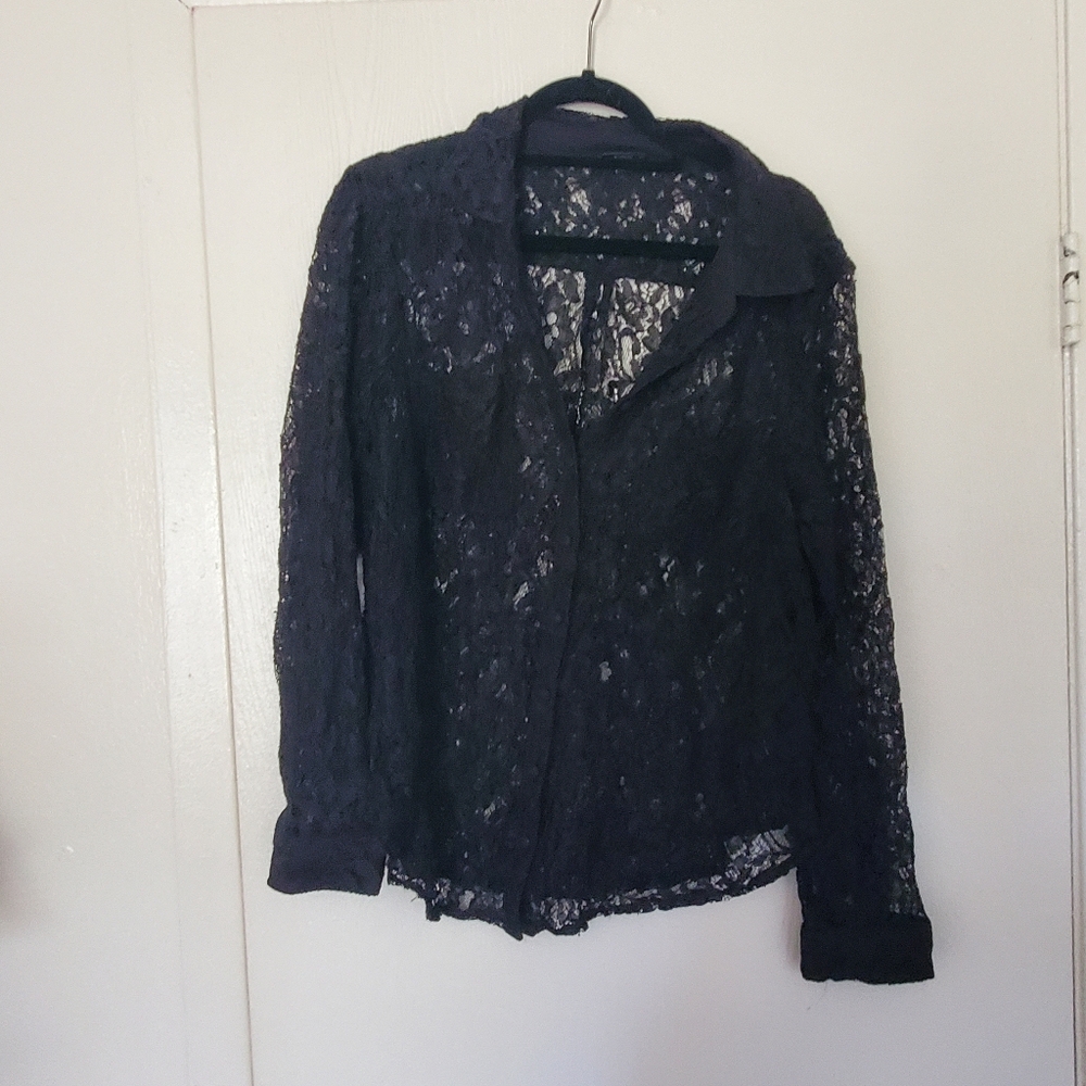 Torrid Elegant Black Lace Women's Top